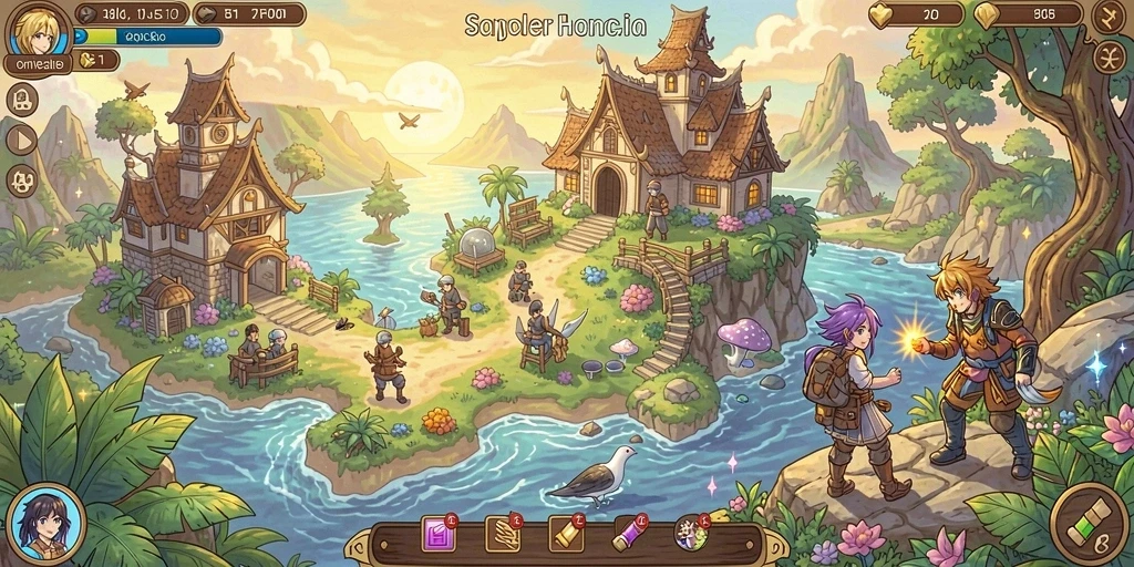 Screenshot menunjukkan fitur bonus dan hadiah yang tersedia dalam permainan.