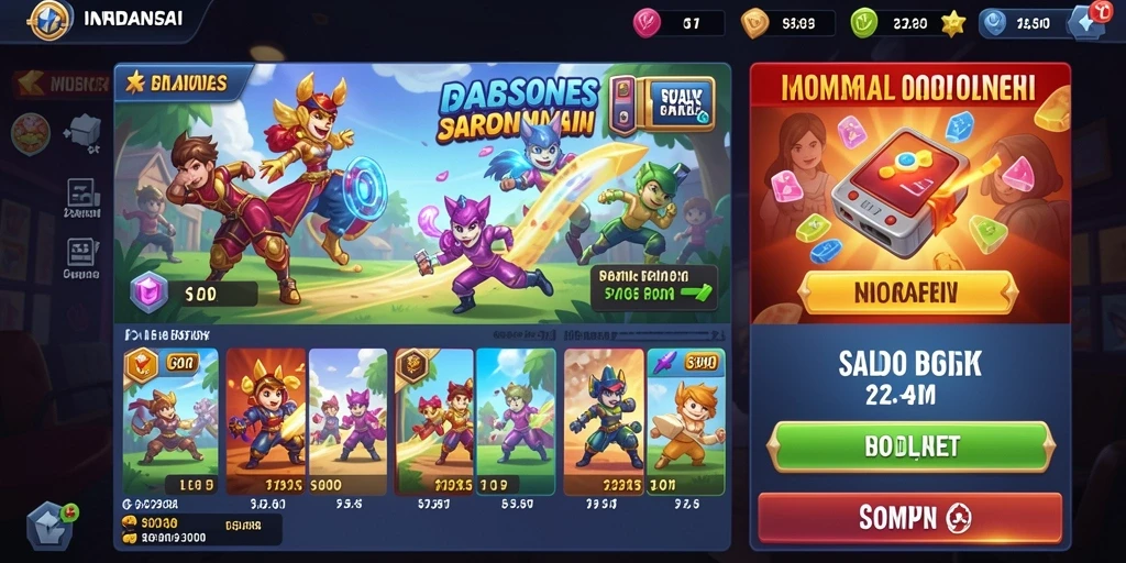Screenshot tampilan antarmuka pengguna yang mudah dinavigasi.